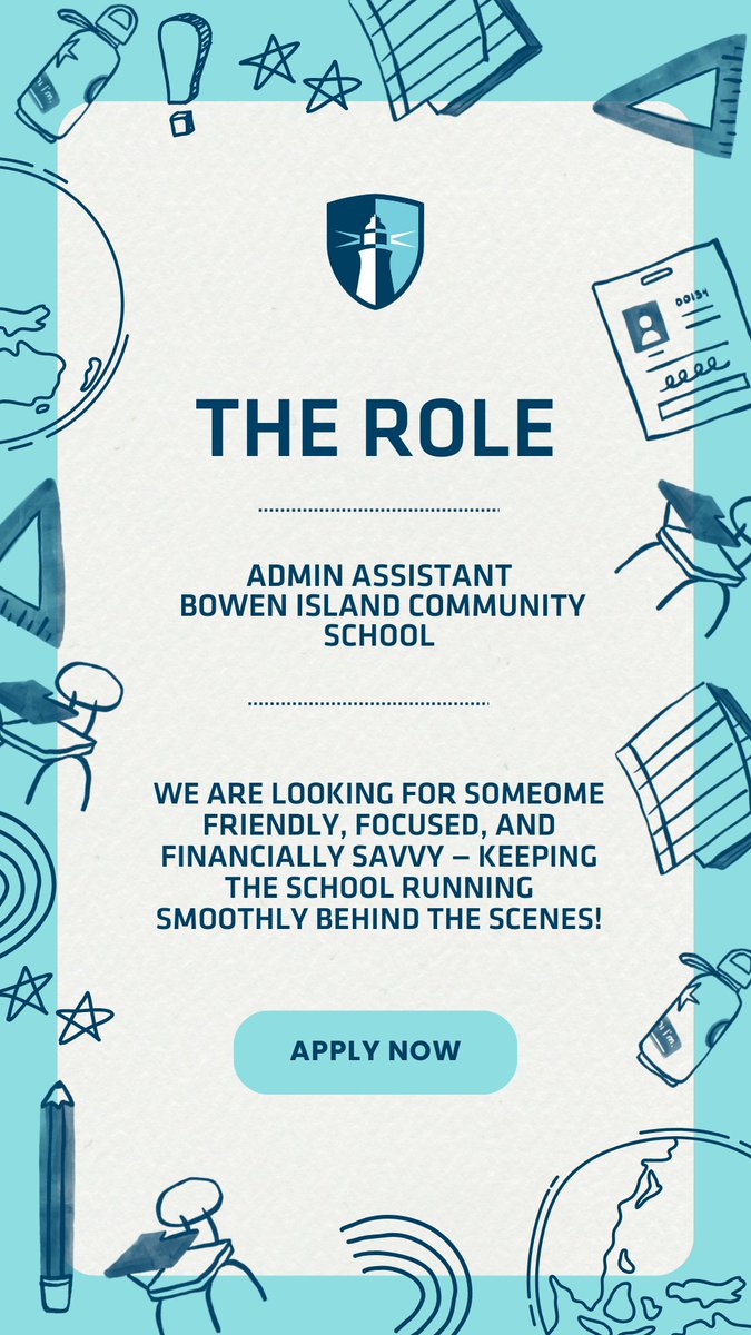 WVS is hiring an admin assistant at Bowen Island Community School! Apply now at  makeafuture.applytoeducation.com/applicant/jobp…