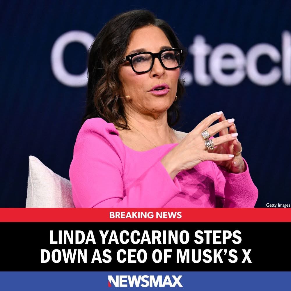 Linda Yaccarino announced that she is stepping down from her position as CEO of X, formerly Twitter, which is owned by Elon Musk.