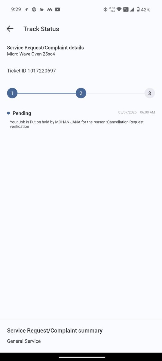 Supriyo_D's tweet photo. @IFBAppliances I have raised complaint on 30th June for my IFB MICRO OVEN, till now no response. Why don't you solve it? https://t.co/tZsiuBMsmi