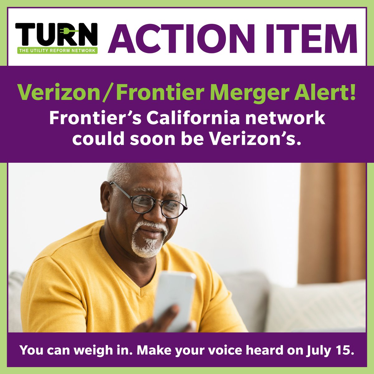 The CPUC is holding a public hearing on Verizon’s proposed takeover of Frontier. This is your chance to speak up about the future of internet and phone service in California.
📍 VIRTUALLY: Monday, July 15 at 2 PM &amp; 6 PM 

Find details here: sholink.to/Verizon-Fronti…