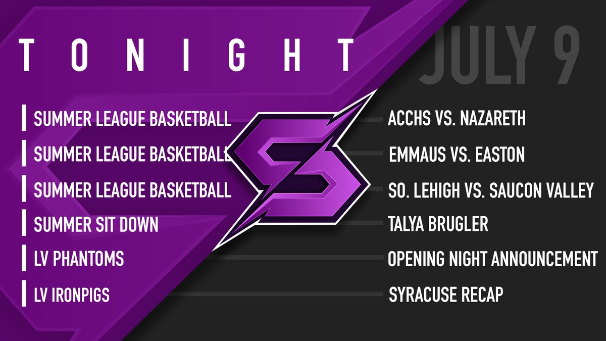Service Electric Network (@senetworktv) on Twitter photo Tune in for Sports Scene tonight at 6 & 9PM📺
Highlights, updates, recaps & more!
SENetwork.tv
<a href="/sectv/">Service Electric Cable TV & Communications</a> <a href="/ACCHS_Athletics/">ACCHS Athletics</a> <a href="/NAHSBlueEagles/">Nazareth Athletics</a> <a href="/emmausboysbball/">Emmaus Boys BBall</a> <a href="/GoRedRovers/">Easton Athletics</a> <a href="/SolehiSpartans/">So. Lehigh Athletics</a> <a href="/SauconAthletics/">SV Athletics</a> <a href="/talyabrugler/">Talya Brugler</a> <a href="/LVPhantoms/">Lehigh Valley Phantoms</a> <a href="/IronPigs/">Lehigh Valley IronPigs</a> Tune in for Sports Scene tonight at 6 & 9PM📺
Highlights, updates, recaps & more!
SENetwork.tv
<a href="/sectv/">Service Electric Cable TV & Communications</a> <a href="/ACCHS_Athletics/">ACCHS Athletics</a> <a href="/NAHSBlueEagles/">Nazareth Athletics</a> <a href="/emmausboysbball/">Emmaus Boys BBall</a> <a href="/GoRedRovers/">Easton Athletics</a> <a href="/SolehiSpartans/">So. Lehigh Athletics</a> <a href="/SauconAthletics/">SV Athletics</a> <a href="/talyabrugler/">Talya Brugler</a> <a href="/LVPhantoms/">Lehigh Valley Phantoms</a> <a href="/IronPigs/">Lehigh Valley IronPigs</a>