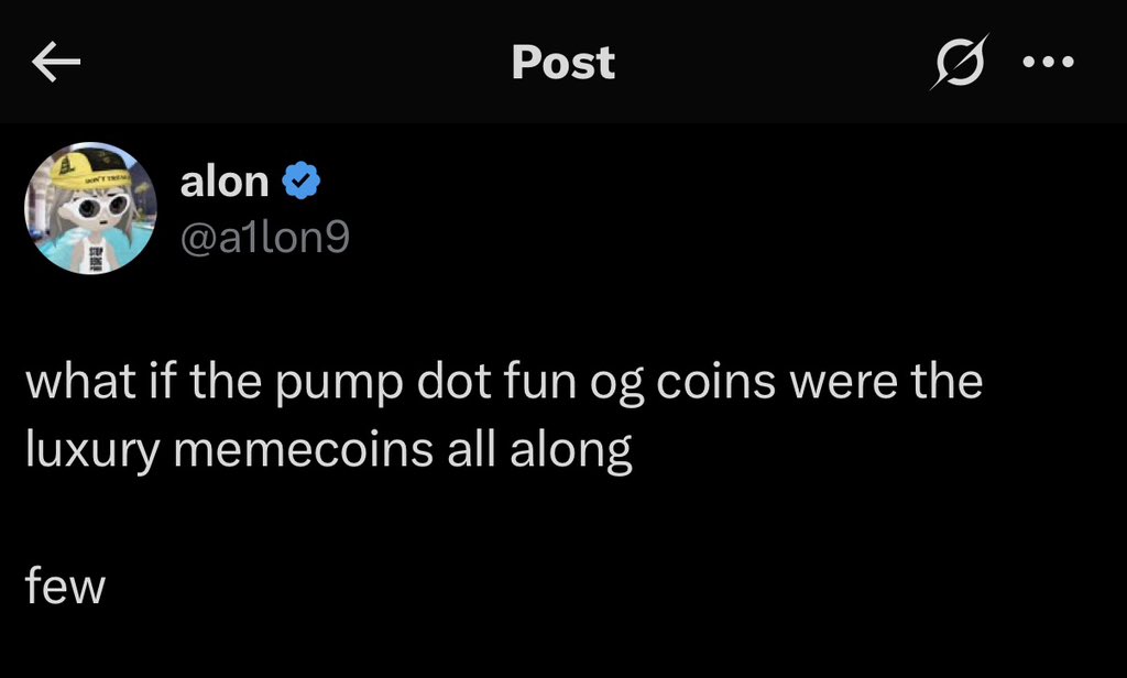 wifesboyfren's tweet image. A Few Pumpfun’s luxury memecoins that should be way higher going into the $PUMP TGE
$ALON (👑)
8XtRWb4uAAJFMP4QQhoYYCWR6XXb7ybcCdiqPwz9s5WS
$GOAT (Lord Sapi deserves more recognition iykyk)
7X84qLj14hs5j1YNGimWfhMEVMrnrCtkMUDnkWyk8jKA
$ANON (1st deploy by Alon)…