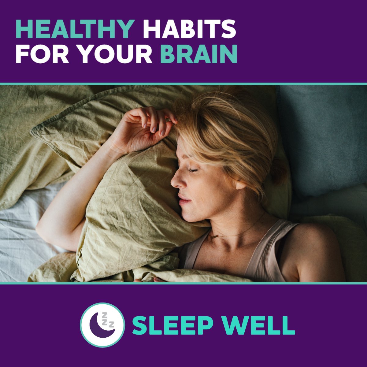 Alzheimer's Association Greater Indiana Chapter (@alzindiana) on Twitter photo Healthy sleeping habits can protect your brain. Make sure you minimize disruptions, limit screen time before bed, and make your sleep space as comfortable as possible. Visit alz.org/healthyhabits for more brain health tips. Healthy sleeping habits can protect your brain. Make sure you minimize disruptions, limit screen time before bed, and make your sleep space as comfortable as possible. Visit alz.org/healthyhabits for more brain health tips.