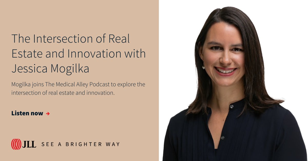 JLL USA (@jll_usa) on Twitter photo JLL’s EVP Jessica Mogilka shares insights on how real estate drives healthcare innovation in the <a href="/MedicalAlley/">Medical Alley</a> podcast. Listen as she explores the synergy between space, technology and driving care:
co.jll/409Zp3H JLL’s EVP Jessica Mogilka shares insights on how real estate drives healthcare innovation in the <a href="/MedicalAlley/">Medical Alley</a> podcast. Listen as she explores the synergy between space, technology and driving care:
co.jll/409Zp3H