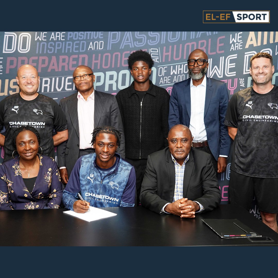 elefsport's tweet photo. Contract signed.

Congratulations to Johnson Osong on signing his first professional deal with @dcfcofficial 

A great step forward for a committed young player.

We’re proud to support him.

#ELEFSPORT #JohnsonnOsong #DerbyCounty #FirstProContract #FootballDevelopment https://t.co/Atg0gkgn7W