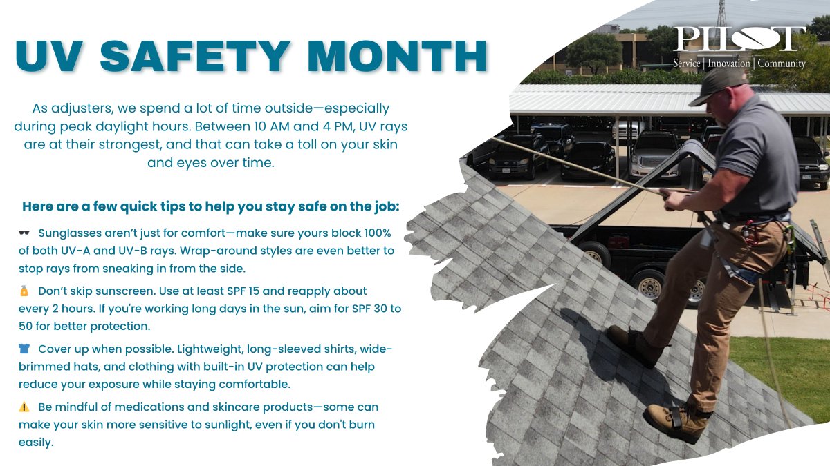 pilotcat's tweet photo. Still out in the sun? Still need sunscreen. 🌞
Remember: reapply every 2 hours and go for SPF 30+ if you're outside for extended periods. Your future skin will thank you. #PilotCares #AdjusterLife #SunscreenCheck #UVSafetyMonth https://t.co/ExQbmGTI5y