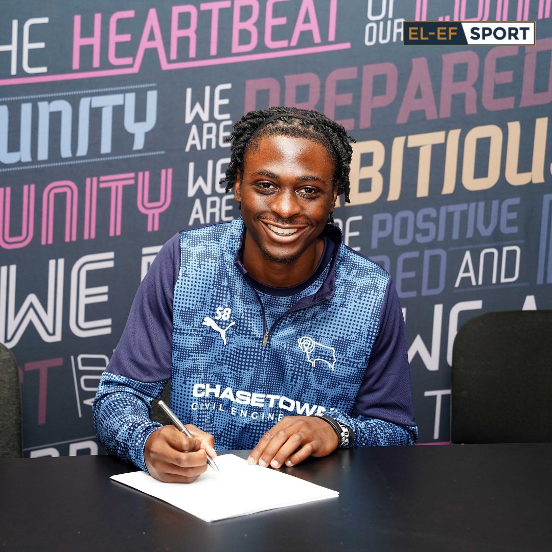 elefsport's tweet photo. Contract signed.

Congratulations to Johnson Osong on signing his first professional deal with @dcfcofficial 

A great step forward for a committed young player.

We’re proud to support him.

#ELEFSPORT #JohnsonnOsong #DerbyCounty #FirstProContract #FootballDevelopment https://t.co/Atg0gkgn7W