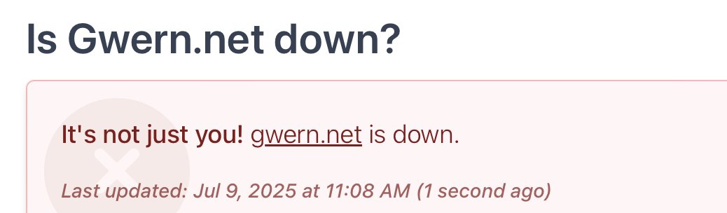 whybyfire's tweet image. gwern dot net is down 😥