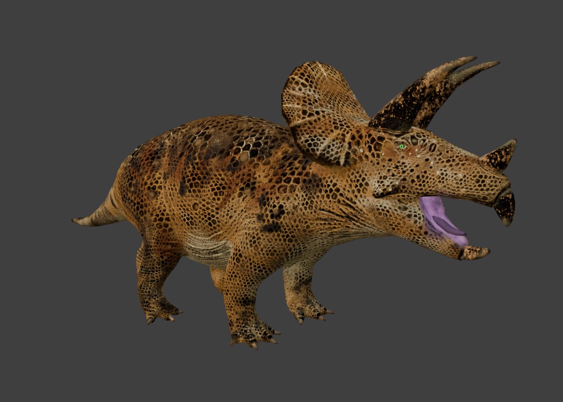 triceratops mesh finished!
under 10k polygons and textured for roblox
MY COMMISSIONS ARE OPEN
discord: supremesilver
#robloxart #RobloxDevs #robloxdev #substancepainter #ZBrush #blendersoftware #3dart #3dwork #DINO #dinosaur #dinosaurs #gamedev