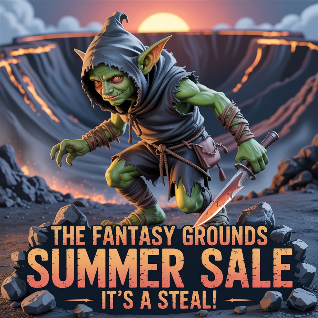 Fantasy Grounds Academy (@fgacommunity) on Twitter photo 🗡️ Embark on a fantasy adventure with <a href="/FantasyGrounds2/">Fantasy Grounds VTT</a> Summer Sale! Battle goblins, explore various realms, and save on virtual tabletop deals. Visit zurl.co/TJwj0 for more! #FantasyGaming #TabletopRPG #vttrpg 🗡️ Embark on a fantasy adventure with <a href="/FantasyGrounds2/">Fantasy Grounds VTT</a> Summer Sale! Battle goblins, explore various realms, and save on virtual tabletop deals. Visit zurl.co/TJwj0 for more! #FantasyGaming #TabletopRPG #vttrpg