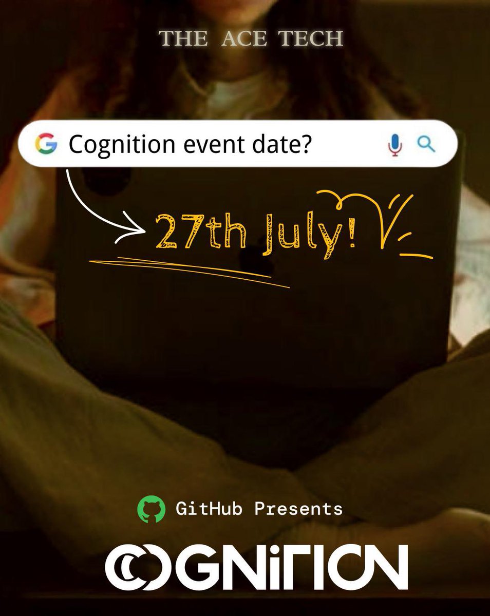 localnetworkhq's tweet photo. 🚨 The date is locked!
Cognition 2025 by @ACEtech is happening on 27th July 🗓️

Get ready for a high-energy fest featuring AR, VR, Blockchain, competitions &amp; hands-on tech experiences 🚀

📌 Mark your calendars — the future is calling.

#Cognition2025 #tech  #ARVR #Blockchain https://t.co/KTBXVqCC9Y