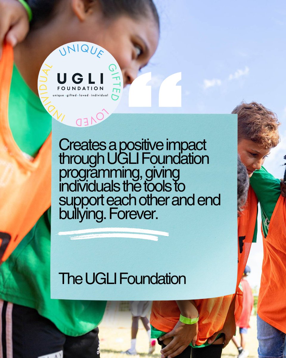 Meet our beneficiaries! Fun fact: The UGLI Foundation was founded by our very own, <a href="/TheAngelaAkins/">Angela Garcia</a>! We are dedicated to helping them in their mission to end bullying forever.
