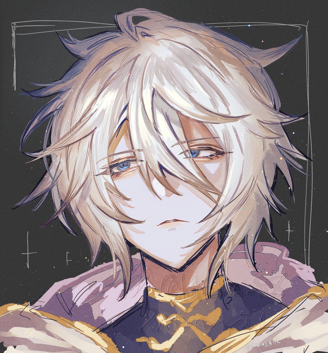 lobelia_88's tweet photo. 寝られないので昔描いたファーさんの色リメイク的なやつです　早起きです　寝るってなんだろう https://t.co/tCBtbmqJHz