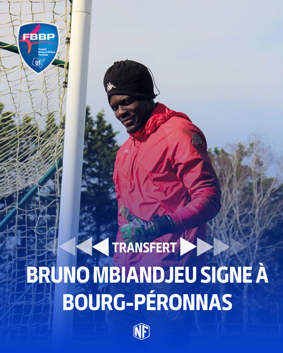 ✍️ Selon nos informations, le gardien Jacques Bruno Mbiandjeu devrait rejoindre Bourg-Péronnas en provenance de La Rochelle (R1) ! 🔥🔵⚪️

📸 <a href="/MATHIS_I14I/">Mathis</a>