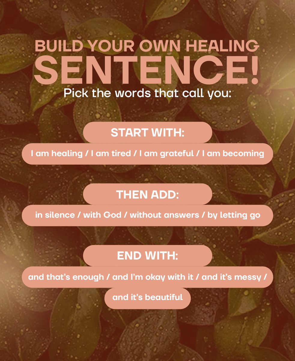 MarkA59302's tweet photo. Some sentences heal more than entire books.
Try building one from the still, honest parts of you, and see what it says back.

Share yours. Then read Reflection on Love and Wisdom.
https://t.co/aebGwQ18q4

#Peace #loveislove #Bookclub https://t.co/KHrfRRMjSU