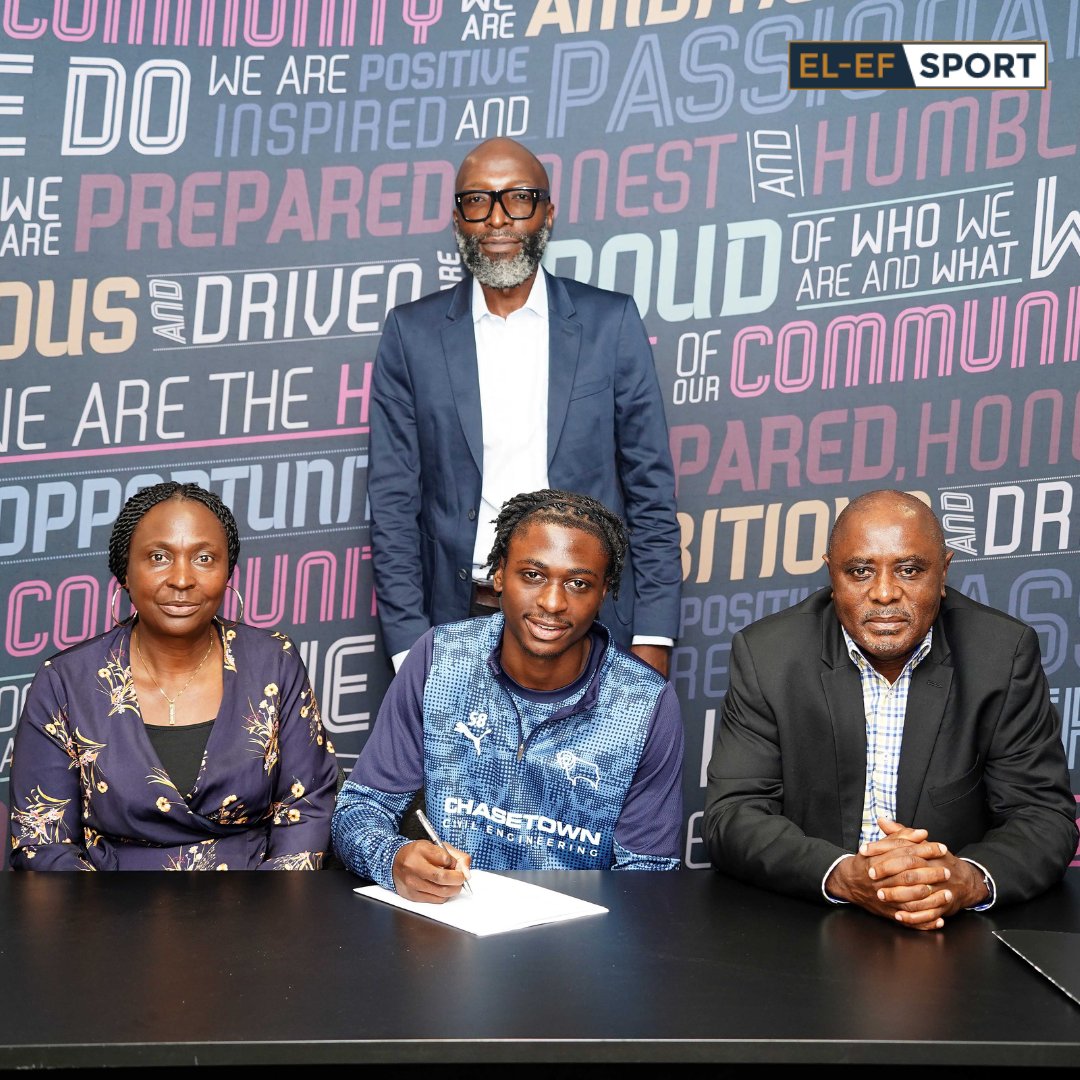 elefsport's tweet photo. Contract signed.

Congratulations to Johnson Osong on signing his first professional deal with @dcfcofficial 

A great step forward for a committed young player.

We’re proud to support him.

#ELEFSPORT #JohnsonnOsong #DerbyCounty #FirstProContract #FootballDevelopment https://t.co/Atg0gkgn7W