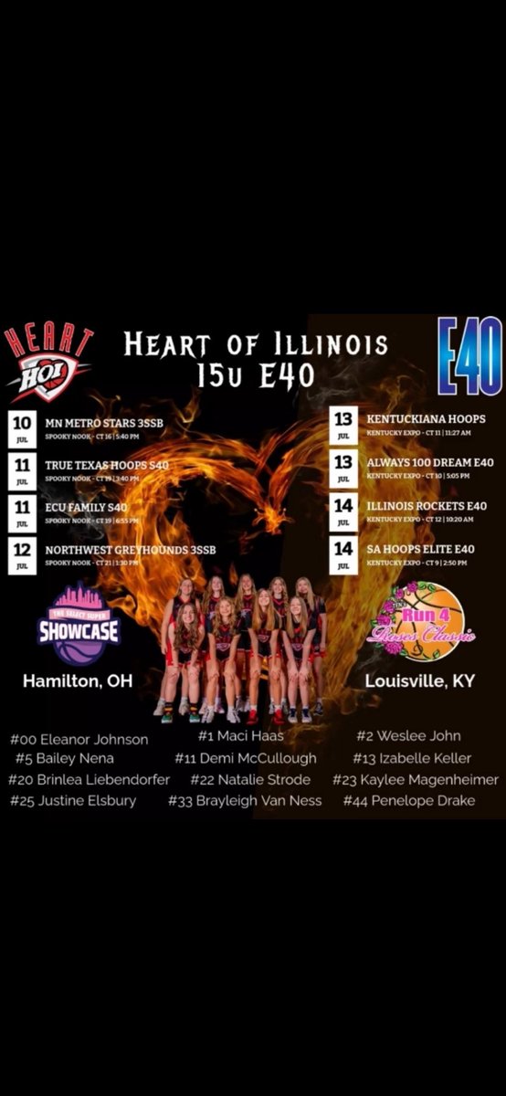 WesleeJ2's tweet image. My schedules for Ohio and Kentucky!