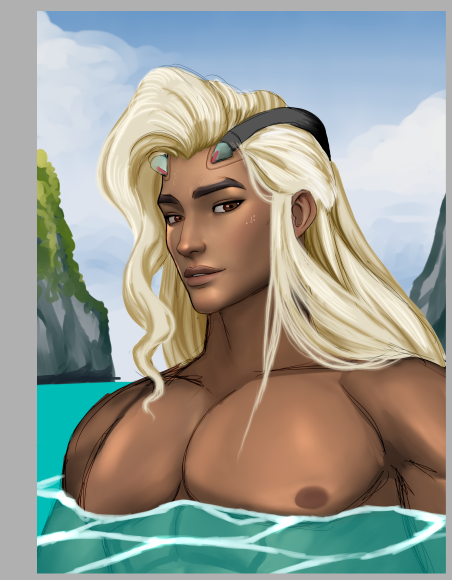 Lifeweaver sketch WIP because I know I should refine this but my PC is exploding