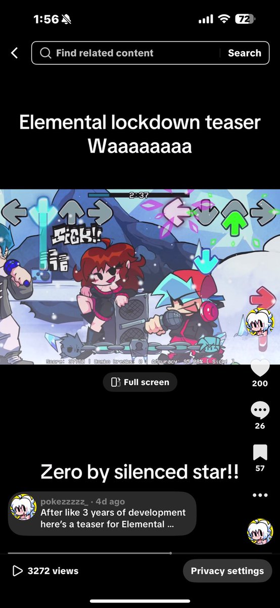 ElementalLock's tweet image. 200 likes on TikTok damnnn