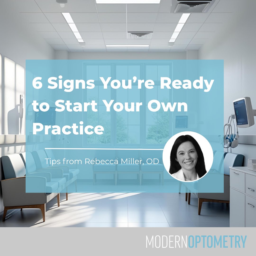 ModOptometry's tweet image. Ready to start your own practice? Check these signs from Rebecca Miller, OD! Full list: ow.ly/xars50WnfO6 #OptometryLife #PrivatePracticeJourney #ModernOptometry #EyeCareProfessionals #PracticeOwnership #OptometristTips