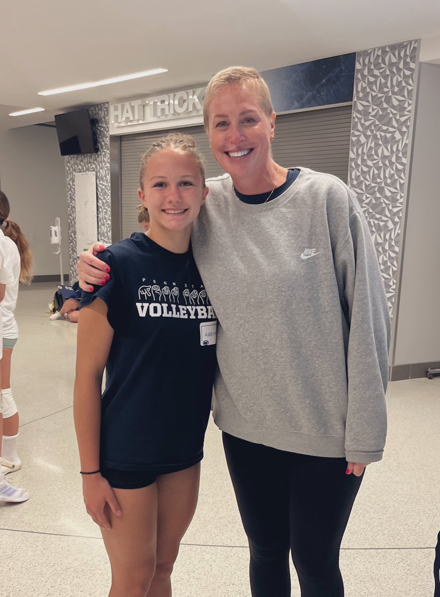 AddisonFra80395's tweet photo. Had an amazing time at Penn State
volleyball camp this week! Got to connect with Coach Katie and I’m super honored to be recognized for my coachability and work ethic on the court. Thankful for the experience and memories made!💙🤍🏐

@PennStateVBALL @GoPSUsports https://t.co/sRW2UXm3CS