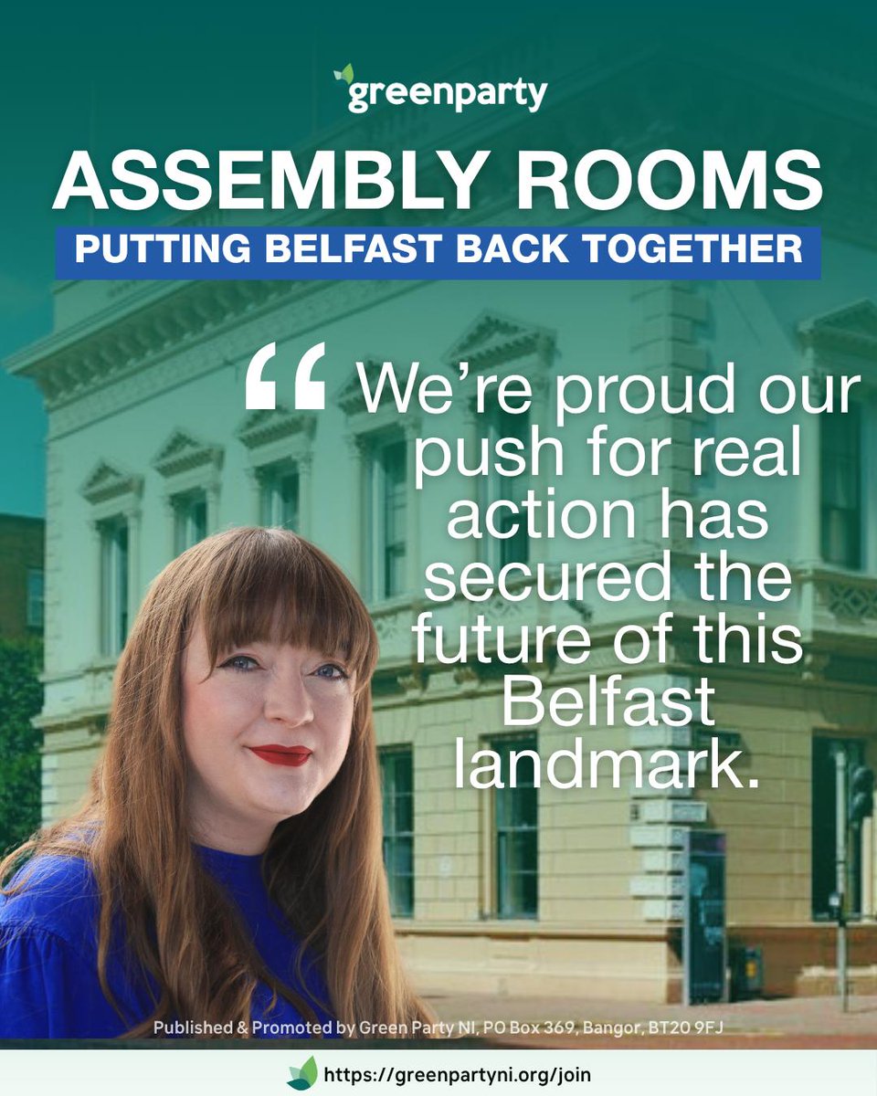 Cllr Ćine Groogan (@ainegroogan) on Twitter photo In a much needed bit of good news for Belfast, <a href="/belfastcc/">Belfast City Council</a> has agreed to move forward to purchase the Assembly Rooms! Bringing this historic & culturally significant building back into public ownership is a landmark move & I'm excited to see what the next chapter holds for it! In a much needed bit of good news for Belfast, <a href="/belfastcc/">Belfast City Council</a> has agreed to move forward to purchase the Assembly Rooms! Bringing this historic & culturally significant building back into public ownership is a landmark move & I'm excited to see what the next chapter holds for it!