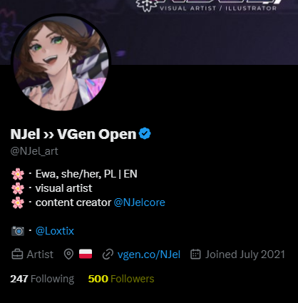 NJel_art's tweet image. 😳 I&apos;m so happy to see that number!
Thank you everyone for supporting my journey, I have never imagined I could be where I am today - and I can&apos;t wait for what the future holds!