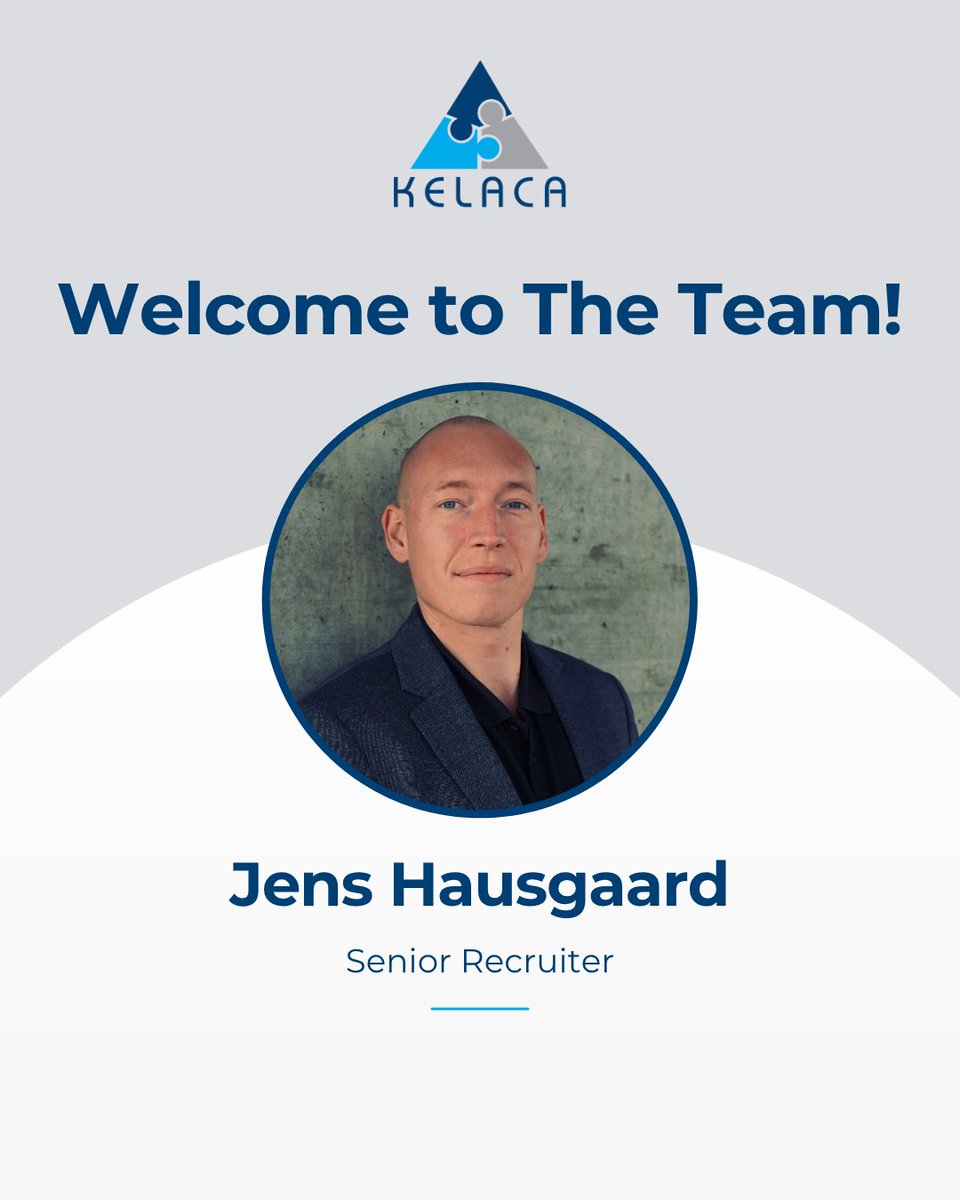 KelacaHQ's tweet image. Join us in welcoming Jens to the Kelaca team! 🎉

He’s coming on board as a Senior Recruiter, and we’re excited for the experience and energy he brings.

#KelacaProud #NewHire #RecruitingRedefined
