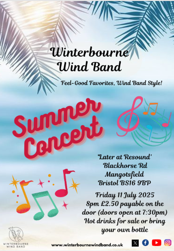 WinterbourneWi2's tweet photo. We'll be playing non-stop Summer tunes at Later@Resound #Mangotsfield on Friday. It will be a great evening's entertainment for only £2.50 😄🎺 https://t.co/spUKpfMRBX