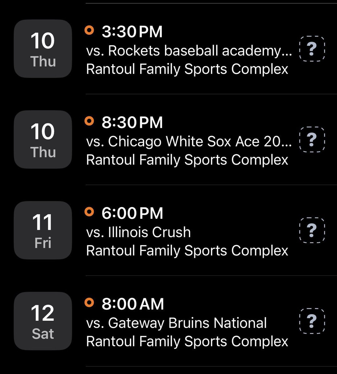 Pbr tournament schedule for this week.