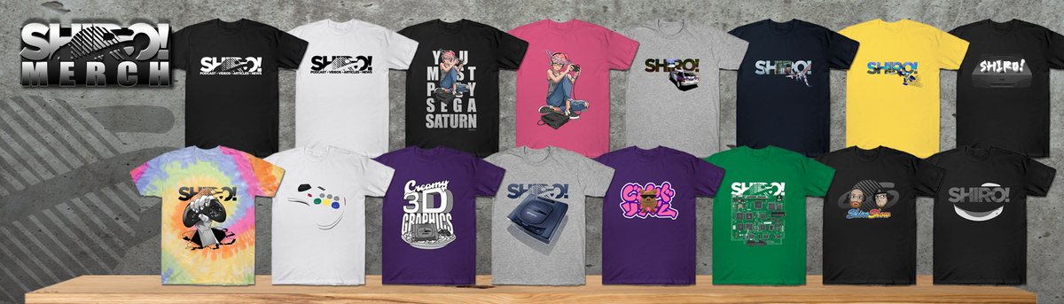 playsegasaturn's tweet image. We've unified our merch into one store on Teepublic! New SHIRO! designs are available on T-shirts, hoodies, crewnecks, hats, totes, mugs and stickers!
Show off your love for the Sega Saturn — and for SHIRO! Check it out: teepublic.com/user/segasatur…