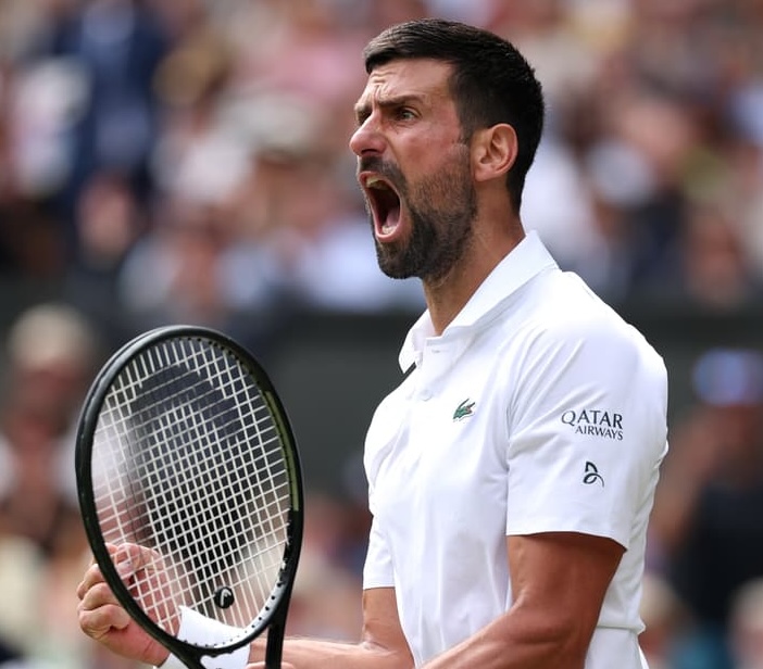 DjokovicFan_'s tweet photo. If 38-year-old Novak Djokovic defeats Sinner and Alcaraz in succession to win Wimbledon, it would be one of the greatest feats in sports history.

And you know what?

I think he will do it. https://t.co/aFVGVFfxRp
