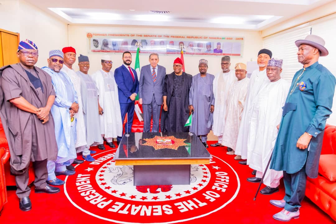 Ikemba (@ikembajust) on Twitter photo Akpabio Seeks Deepening Ties with Morocco
The President Of The Senate, Godswill <a href="/Senator_Akpabio/">Godswill Obot Akpabio, GCON</a> has called for deepening of bilateral relationship between Nigeria and Morocco for the benefits of the people of the two countries. Akpabio Seeks Deepening Ties with Morocco
The President Of The Senate, Godswill <a href="/Senator_Akpabio/">Godswill Obot Akpabio, GCON</a> has called for deepening of bilateral relationship between Nigeria and Morocco for the benefits of the people of the two countries.