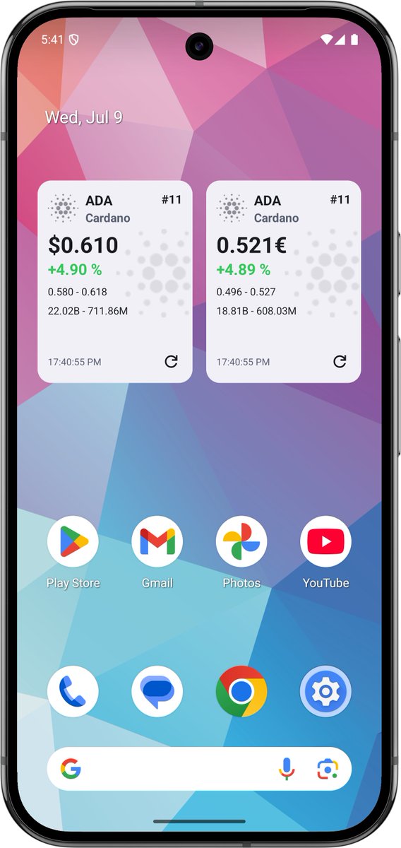AndroDevs's tweet image. ADAM Cardano v3.3.2 for Android is live. You can now select the price widget currency. Get it on Google Play.