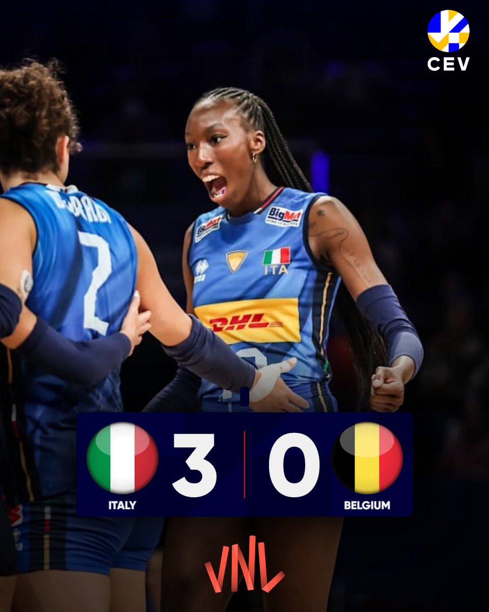 European Volleyball (@cevolleyball) on Twitter photo Italy unstoppable! ๐ฎ๐น๐ฅ
A commanding 3-0 win over ๐ง๐ช Belgium keeps their perfect #VNL2025 run alive!!!
9 wins in 9 matches! ๐ช๐
๐ธ <a href="/volleyballworld/">Volleyball World</a>
#Volleyball #EuropeanVolleyball #VNL2025 Italy unstoppable! ๐ฎ๐น๐ฅ
A commanding 3-0 win over ๐ง๐ช Belgium keeps their perfect #VNL2025 run alive!!!
9 wins in 9 matches! ๐ช๐
๐ธ <a href="/volleyballworld/">Volleyball World</a>
#Volleyball #EuropeanVolleyball #VNL2025