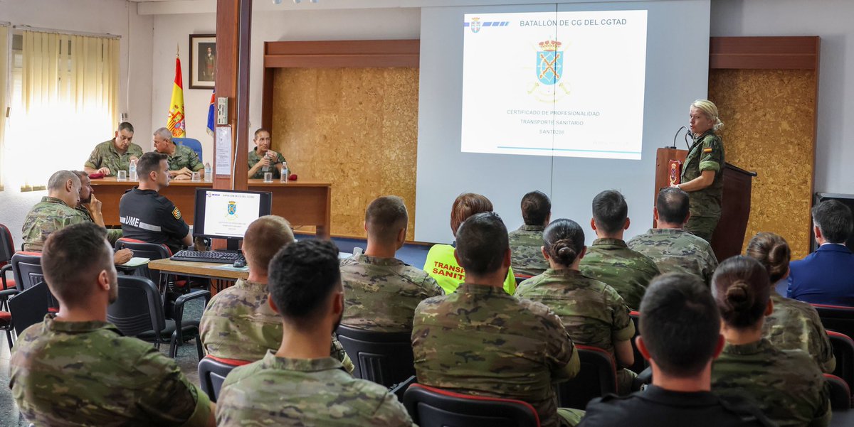 CGTAD_NRDC_ESP's tweet image. Inauguración del curso de Transporte Sanitario dirigido a personal de Tropa y Marinería del #EjércitoDeTierra y #UME, organizado por el #BCGTAD tras el convenio entre Servicio Público Empleo Estatal @empleo_SEPE y Ministerio Defensa @Defensagob.
#SomosTuEjército
@CGTAD_NRDC_ESP…