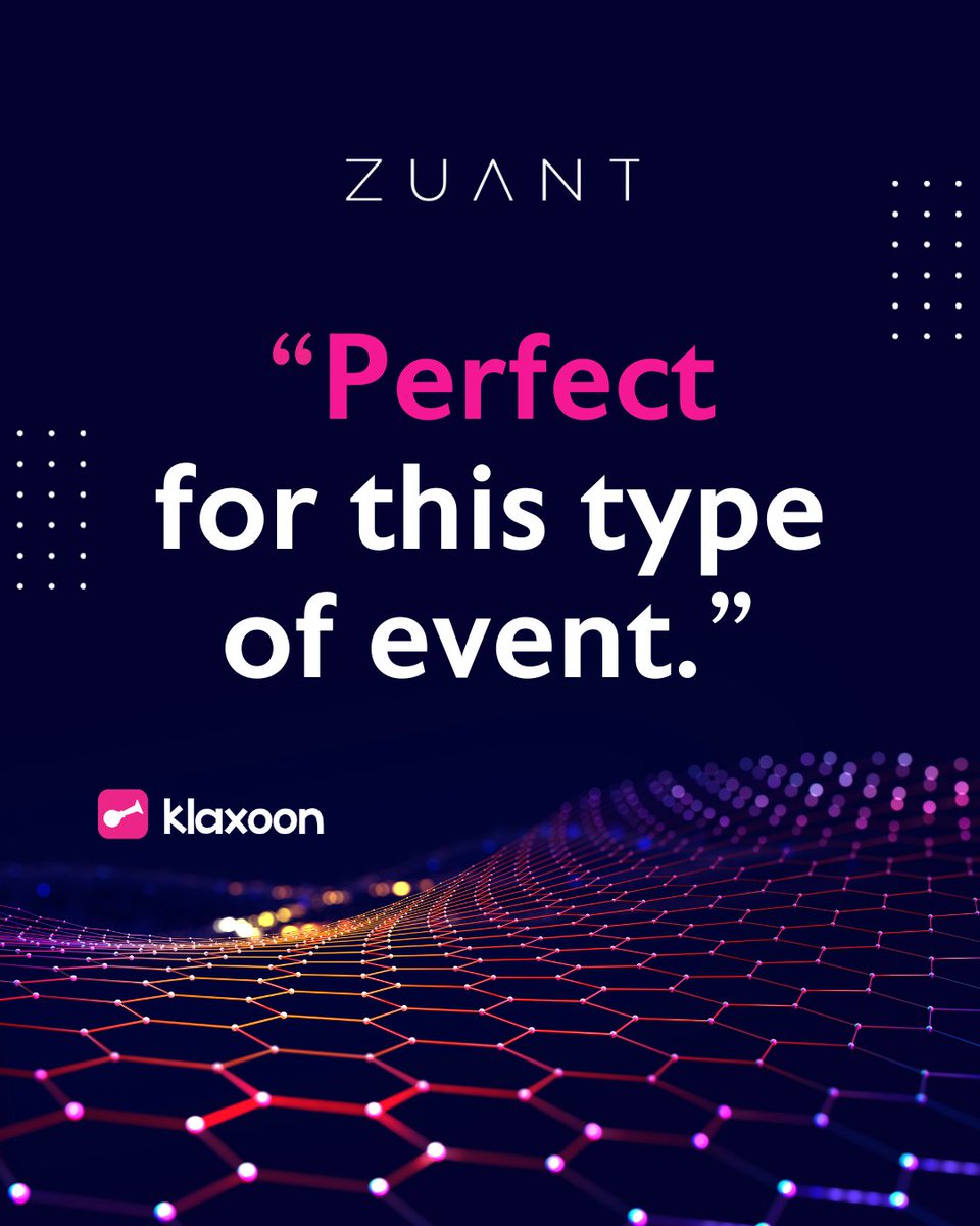 You know a tool’s doing its job when it doesn’t get in the way, and that’s exactly how our friends at Klaxoon felt about using the #Zuant app.

Simple to set up, easy to use, and one less thing to worry about when things get busy.

Curious to try it?

zuant.com/book-a-demo/