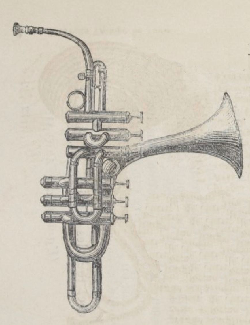 Last week we were talking about fantasy instruments. Today I bring you one of them: a six-piston cornet. Its author? Alphonse Sax. Yes, the brother of Adolphe Sax. (And yes, he also wanted his share of the pie in the lucrative brass business).