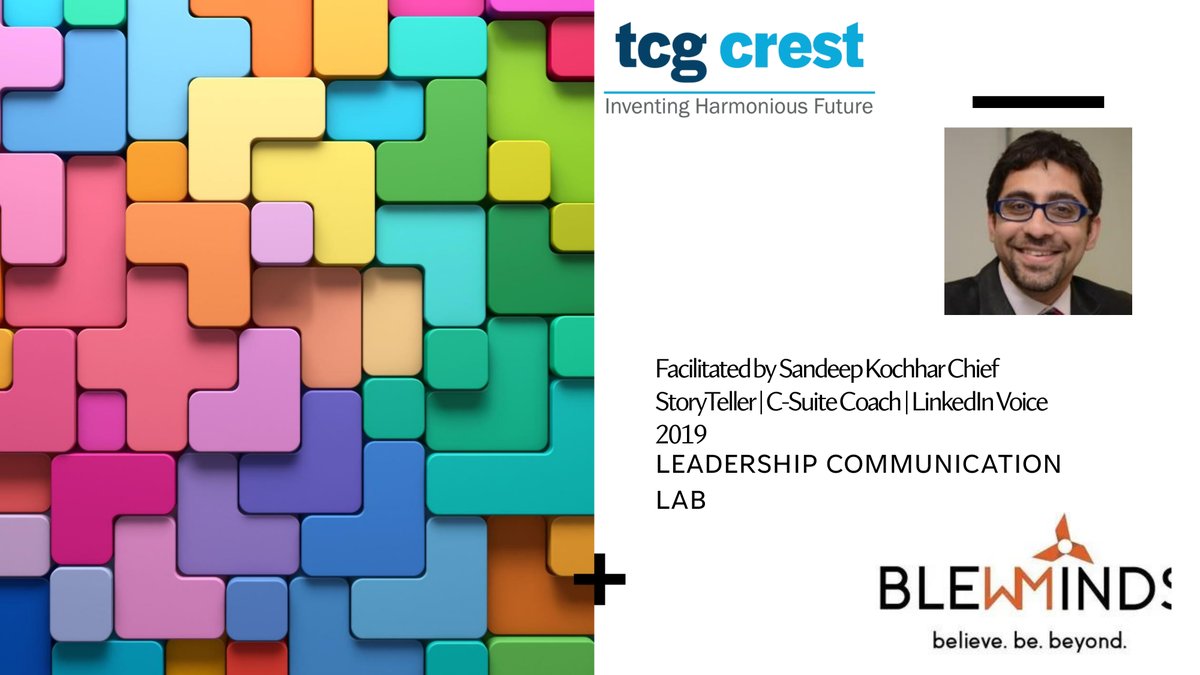 TCG CREST in collaboration with BlewMinds had the privilege of hosting an inspiring Leadership Communication Lab led by the incredible Sandeep Kochhar.
For more details on this please visit: tcgcrest.org/news/tcg-crest…

#TCGCREST #LeadershipCommunicationLab #StorytellingForScientists