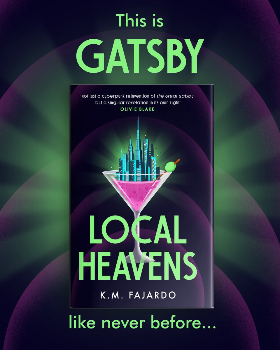 ZaffreBooks's tweet image. For all of our ebook fans out there, we're so pleased to announce that Local Heavens, our deliciously dystopian, cyberpunk-Gatsby, speculative queer romance, is now available to request on @netgalley. Cheers 🍸