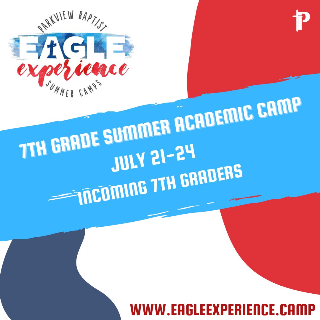 Incoming 7th graders—get ready to read, explore, and experiment! 📘🧪 Our Summer Academic Camp blends summer reading with STEM adventures. Don’t miss it!
Register here 👉 eagleexperience.camp/enrichment-cam…
#EagleExperience #PBSMiddleSchool #SummerCamp