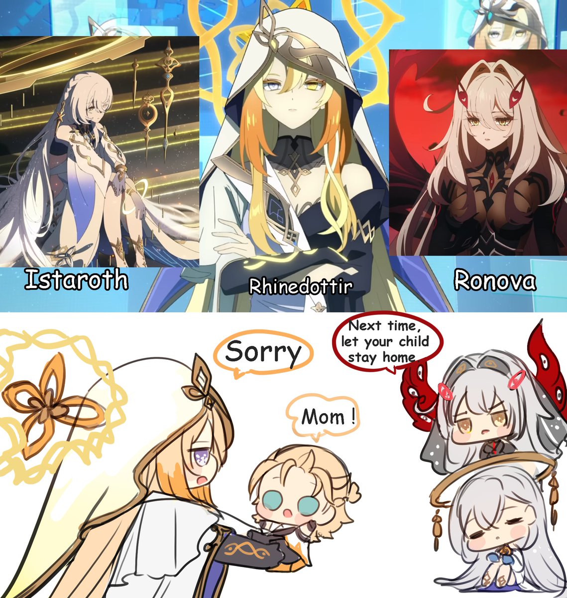 😅 #albedo #rhinedottir #ronova #Istaroth