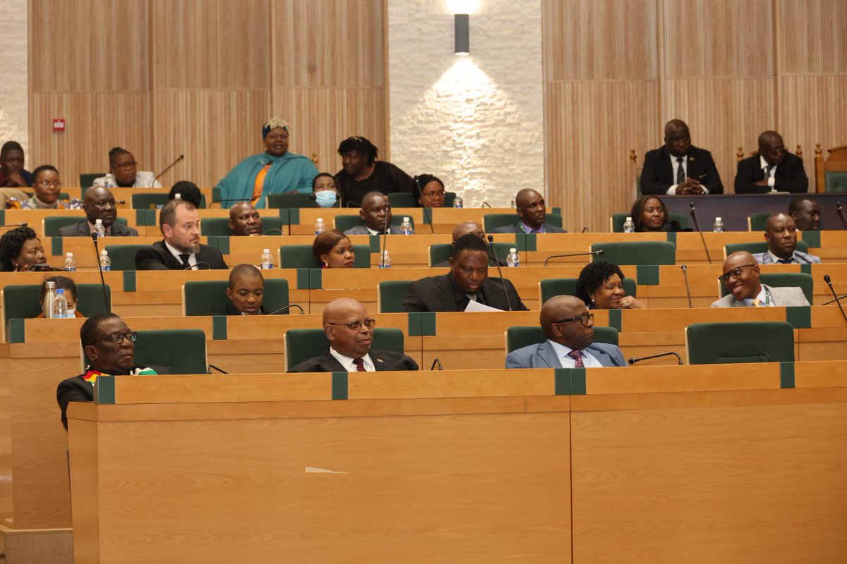 Presidential Communications Zimbabwe ๐ฟ๐ผ (@deptcommszw) on Twitter photo H.E. President <a href="/edmnangagwa/">President of Zimbabwe</a> attends the National Assembly Question and Answer Session at the New Parliament Building. H.E. President <a href="/edmnangagwa/">President of Zimbabwe</a> attends the National Assembly Question and Answer Session at the New Parliament Building.