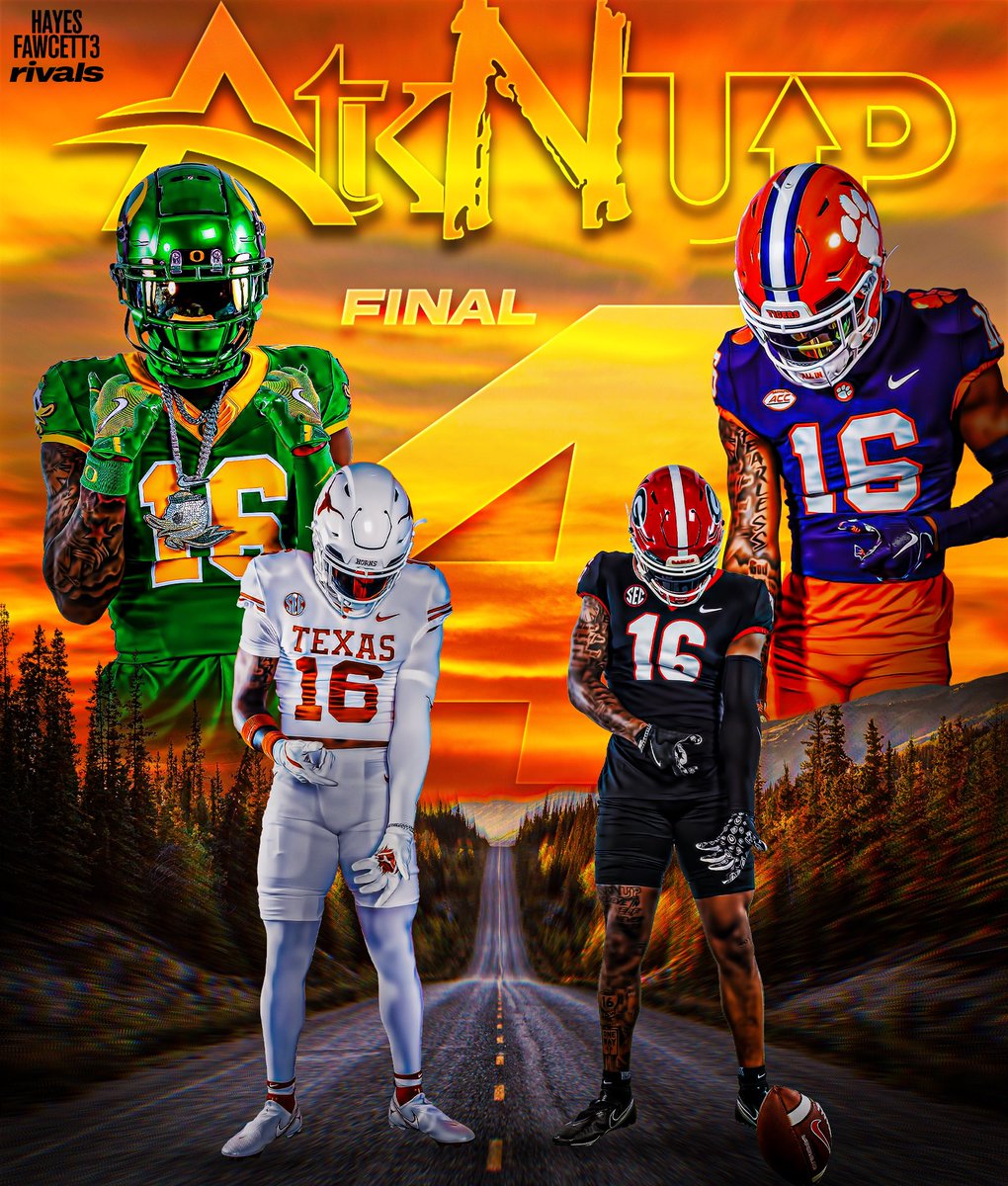 Hayesfawcett3's tweet photo. NEWS: Five-Star LB Tyler Atkinson is down to Clemson, Georgia, Oregon, &amp; Texas, he tells me for @rivals

The 6’2 215 LB is one of the Top Overall Recruits in the 2026 Class

Atkinson says a commitment is coming soon ⏳

https://t.co/pnxd0NnkQr https://t.co/kC7e8HGLHL