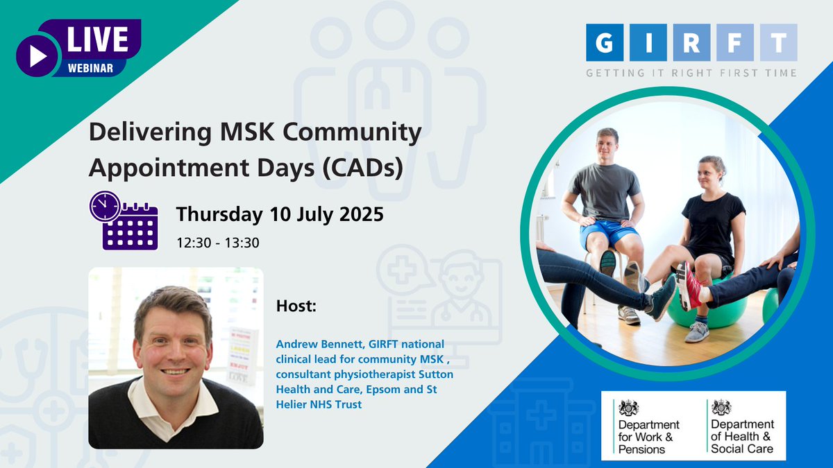 NHSGIRFT's tweet image. Don’t miss out - join our webinar TOMORROW at 12.30!
Learn about CADs - a new model of care to support people to better manage their own health, with emphasis on conversations rather than consultations.
Hear experiences from experts.
Register now: bit.ly/3ImARye