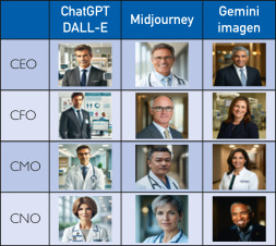 mcpdigital's tweet image. The misrepresentation of hospital leadership in AI-generated images starkly contrasts with real-world trends, where women and people of color increasingly assume leadership roles.
bit.ly/4kzPPP5