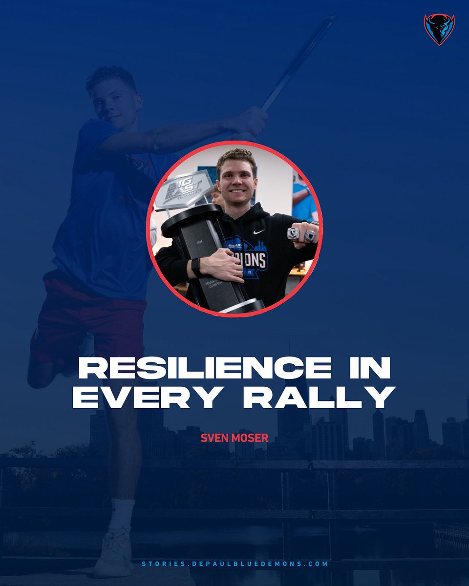 DePaul Men's Tennis (@depaulmten) on Twitter photo Leadership, resilience, and teamwork. Sven’s path at DePaul says it all 👊
🔗 bit.ly/4lmTbWR
#BlueGrit🔵😈 | <a href="/WilsonTennis/">Wilson Tennis</a> Leadership, resilience, and teamwork. Sven’s path at DePaul says it all 👊
🔗 bit.ly/4lmTbWR
#BlueGrit🔵😈 | <a href="/WilsonTennis/">Wilson Tennis</a>
