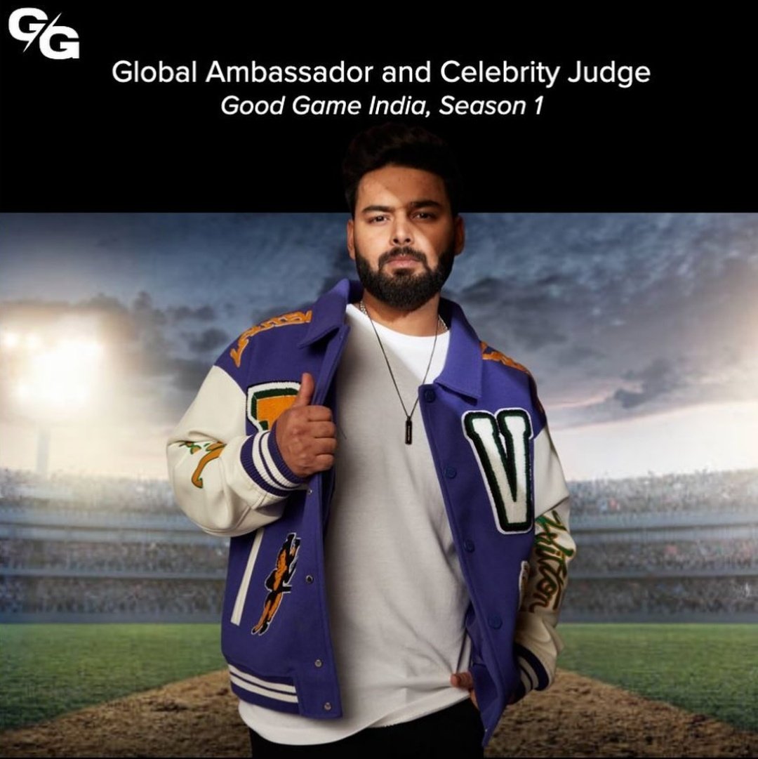 RISHABH PANT NAMED GLOBAL AMBASSADOR 🚨

Good Game Group has officially named Rishabh Pant as the global brand ambassador for Good Game, an upcoming international gaming reality show debuting in India.