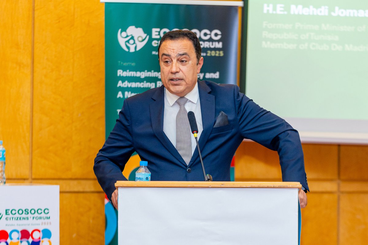 African Union ECOSOCC (@au_ecosocc) on Twitter photo Reparative justice demands more than words. It demands institutions that remember, economies that heal, and #education that uplifts.
H.E. <a href="/Mehdi_Jomaa/">Mehdi Jomaa</a>, Former Prime Minister of The Republic of #Tunisia 🇹🇳 & Member of <a href="/ClubdeMadrid/">Club de Madrid</a>, urged us to support grassroots leadership, Reparative justice demands more than words. It demands institutions that remember, economies that heal, and #education that uplifts.
H.E. <a href="/Mehdi_Jomaa/">Mehdi Jomaa</a>, Former Prime Minister of The Republic of #Tunisia 🇹🇳 & Member of <a href="/ClubdeMadrid/">Club de Madrid</a>, urged us to support grassroots leadership,