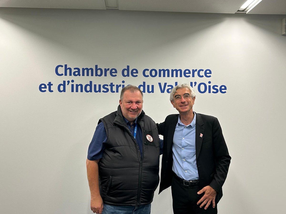 PKuchly57's tweet photo. Ravi d’accueillir le nouveau DG de la #SEMAVO, @n_lecuyer #Nicolas_LECUYER, à la @CCI_95 pour échanger sur l’activité et le développement du Val d’Oise. 

Bienvenue dans notre beau département et au plaisir de collaborer dans l’intérêt de nos entreprises.

https://t.co/bdnKYMcLzs https://t.co/d5AsRJ6ets